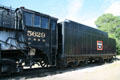 Cab & tender of CB&Q steam locomotive #5629 at Colorado Railroad Museum. CO.