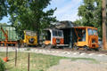 Collection of track maintenance cars at Colorado Railroad Museum. CO.