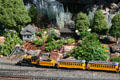 Model railway in garden of Colorado Railroad Museum. CO.