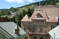 Central City Opera House with surrounding town & hills. Central City, CO.