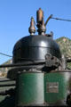 Steam whistle atop Georgetown Loop Railroad steam locomotive. Silver Plume, CO.