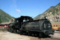 Georgetown Loop Railroad steam locomotive #12 with oil, not coal, tender. Silver Plume, CO.