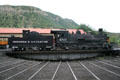 Durango & Silverton locomotive 480 on turntable. Durango, CO.
