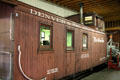 Denver & Rio Grande caboose #0505 built in 1880s at Durango & Silverton Railroad Museum. Durango, CO.