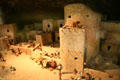 Model of native life during cliff dwelling Classic Pueblo period 800 years ago at Mesa Verde Museum. CO.