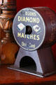Diamond match book dispenser in Rache's Place Saloon at South Park City. Fairplay, CO.