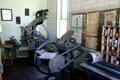 Newspaper office with printing press at South Park City. Fairplay, CO.