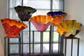 Hand blown glass bowls by Dale Chihuly at Colorado Springs Fine Arts Center. Colorado Springs, CO.