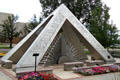 Artistic pyramid at Colorado Springs Pioneers Museum. Colorado Springs, CO.