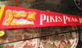 Pikes Peak pennant souvenir at Colorado Springs Pioneers Museum. Colorado Springs, CO.