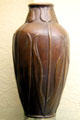 Ceramic vase with tulips by Van Briggle Pottery at Colorado Springs Pioneers Museum. Colorado Springs, CO.