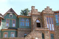 Mixed architectural styles of Miramont Castle. Manitou Springs, CO.