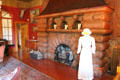 Drawing room fireplace at Miramont Castle. Manitou Springs, CO.