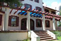 Orchard House veranda at Rock Ledge Ranch Historic Site. Colorado Springs, CO.