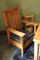 Arts & crafts chair at Orchard House at Rock Ledge Ranch Historic Site. Colorado Springs, CO.