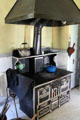Miller cast iron kitchen range at Orchard House at Rock Ledge Ranch Historic Site. Colorado Springs, CO.