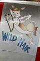 Wild Hair nose art of Republic P-47N Thunderbolt fighter at Peterson Air & Space Museum. Colorado Springs, CO.
