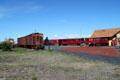Rolling stock of Cumbres & Toltec Scenic Railroad. Antonito, CO.