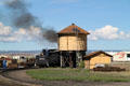 Cumbres & Toltec steam locomotive #488 at water tower. Antonito, CO