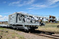 Heritage Denver & Rio Grande Western RR pile driver at Cumbres & Toltec Scenic Railroad. Antonito, CO.