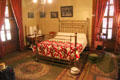 Bedroom with brass bedstead at Rosemount House Museum. Pueblo, CO.