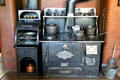 Army range cast iron stove & oven at Rosemount House Museum. Pueblo, CO.