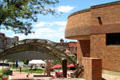 Entrance arch at Sangre de Cristo Arts & Conference Center. Pueblo, CO.