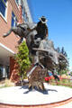 Bucking Bronco Statue on Riverwalk. Pueblo, CO.