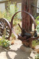 Wagon wheel roller at Trinidad History Museum. Trinidad, CO.