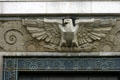 Eagle carved on 955 Main Street. Bridgeport, CT.
