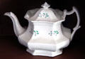 Porcelan teapot at Thomas Griswold House. Guilford, CT.