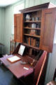 Desk & bookcase at Hyland House. Guilford, CT.
