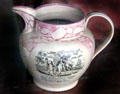 Sailors' Farewell commemorative pitcher at Hyland House. Guilford, CT.