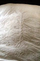 Embossed bedspread at Hyland House. Guilford, CT.
