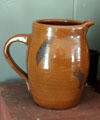 Ceramic pitcher at Medad Stone Tavern Museum. Guilford, CT.