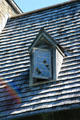 Dormer window of Henry Whitfield House Museum. Guilford, CT.