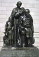 Statue of The Safe Arrival of first settlers to Connecticut. Hartford, CT.