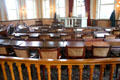Original city council chamber as it was in 1890 after the Old State House building served as city hall. Hartford, CT.
