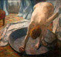 The Tub painting c1885-6 Edgar Degas at Hill-Stead Museum. Farmington, CT.