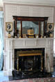 Fireplace in Theodate Pope Riddle's room at Hill-Stead Museum. Farmington, CT.