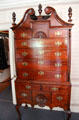 Tall chest of drawers from New England at Hill-Stead Museum. Farmington, CT.