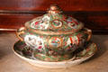 Chinese import covered porcelain tureen at Butler-McCook House Museum. Hartford, CT
