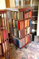 Four-sided rotating book shelves at Butler-McCook House Museum. Hartford, CT.