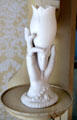 Mourning vase in shape of hand holding open flower at Isham-Terry House Museum. Hartford, CT.