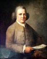 Portrait of Richard Hale at Nathan Hale Homestead Museum. Coventry, CT.