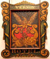 Vernon Hotel sign by William Rice at Connecticut Historical Society. Hartford, CT.