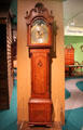 Tall clock case made from the Charter Oak by John Most of Hartford at Connecticut Historical Society. Hartford, CT.