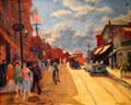 Main Street, Gloucester painting by John Sloan at New Britain Museum of American Art. New Britain, CT.
