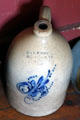 Stoneware jug with flower marked E&LP Norton, Bennington, VT at Strong House. Windsor, CT.