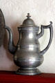 Pewter coffee pot at Strong House. Windsor, CT.